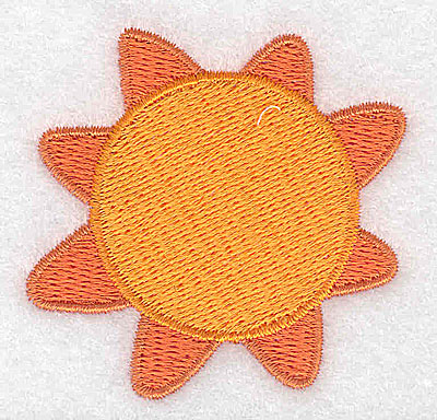 Embroidery Design: Sun 2.22w X 2.19h