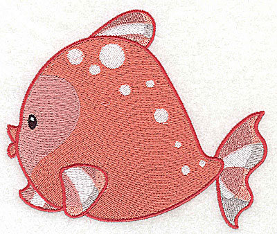 Embroidery Design: Fish A large 4.97w X 4.25h