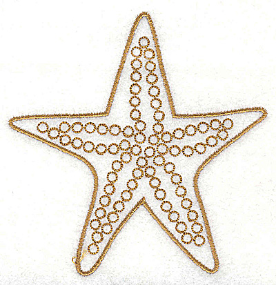 Embroidery Design: Starfish 3.51w X 3.61h