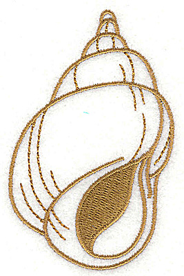 Embroidery Design: Seashell B 2.22w X 3.51h