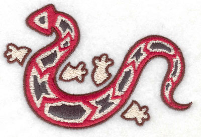 Embroidery Design: Gecko B 3.86w X 2.55h