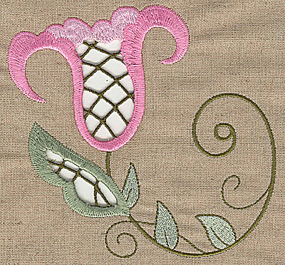 Embroidery Design: Cutwork flower C5.19w X 4.99h
