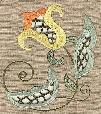 Embroidery Design: Cutwork flower S 4.27w X 4.96h