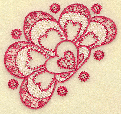 Embroidery Design: Floral hearts 3.76w X 3.59h