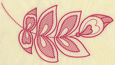 Embroidery Design: Hearts and leaves jumbo 10.22w X 5.61h