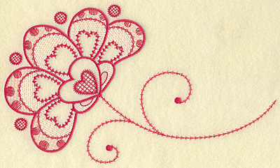 Embroidery Design: Floral hearts jumbo 10.27w X 6.15h