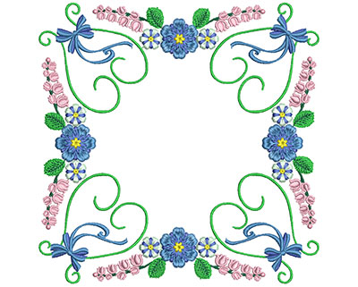 Embroidery Design: Sweet Heart Floral Blocks 11 7.27w X 7.30h