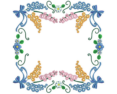 Embroidery Design: Sweet Heart Floral Blocks 12 7.21w X 7.26h