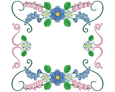 Embroidery Design: Sweet Heart Floral Blocks 2 7.26w X 7.16h