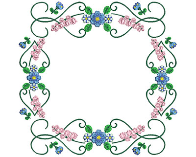 Embroidery Design: Sweet Heart Floral Blocks 5 7.47w X 7.26h