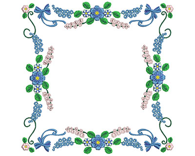 Embroidery Design: Sweet Heart Floral Blocks 6 7.22w X 7.29h