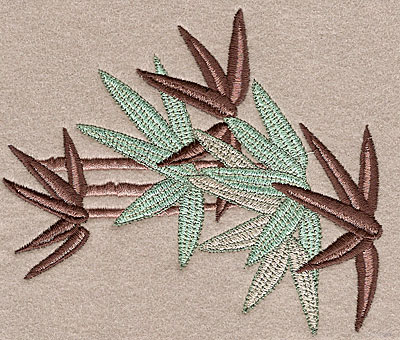 Embroidery Design: Bamboo large  5.00"h x 4.35"w