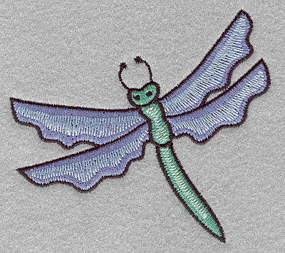 Embroidery Design: Dragonfly  3.40"h x 3.74"w