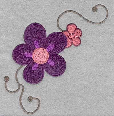 Embroidery Design: Asian flowers large  5.00"h x 4.53"w