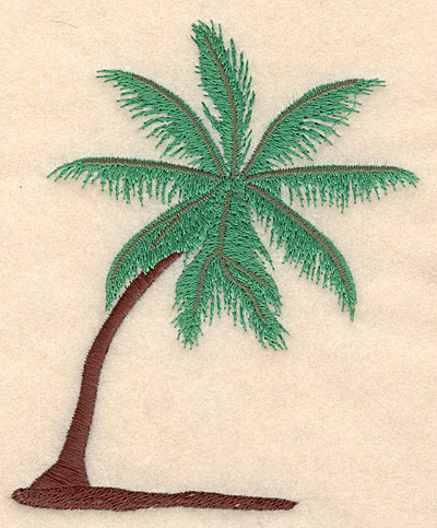 Embroidery Design: Palm Tree large 4.03"w X 4.99"h