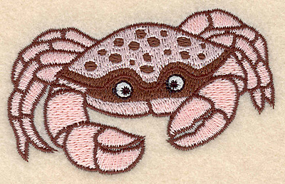 Embroidery Design: Crab small 3.49" w X 2.18"h