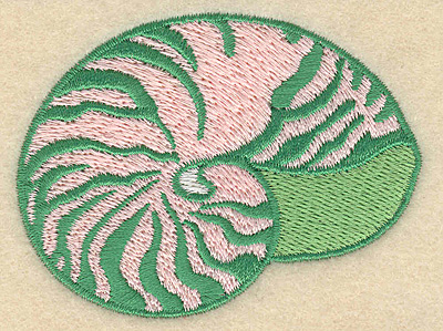 Embroidery Design: Seashell small 3.07"w X 2.31"h