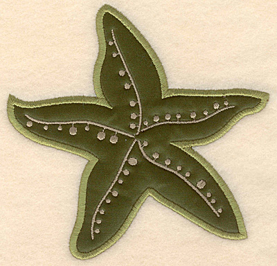 Embroidery Design: Starfish large applique 5.05"w X 4.95"h