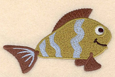 Embroidery Design: Fantasy fish 4 large 3.90"w X 2.31"h
