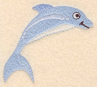 Embroidery Design: Dolphin small 3.00"w X 2.73"h