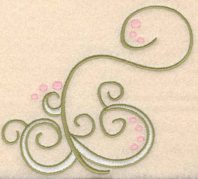 Embroidery Design: Swirl design 3 large 5.00"w X 4.51"h