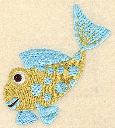 Embroidery Design: Fish A large 3.66"w X 3.90"h