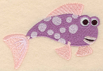 Embroidery Design: Fish D large 3.90"w X 2.76"h