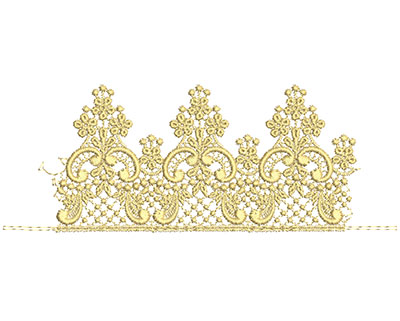 Embroidery Design: Lace from the Vault 1 Design 7 3.31w X 8.76h