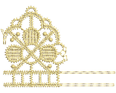 Embroidery Design: Lace from the Vault 1 Design 8 2.30w X 1.64h