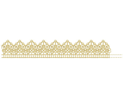 Embroidery Design: Lace from the Vault 1 Design 9 10.83w X 1.64h
