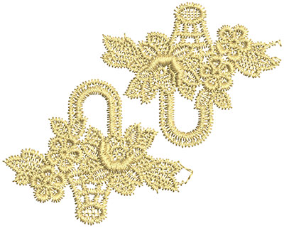 Embroidery Design: Lace from the Vault 2 Design 5 2.81w X 3.50h
