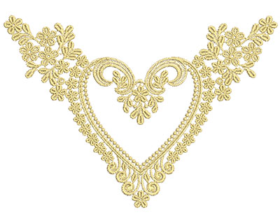 Embroidery Design: Lace from the Vault 3 Design 11 6.04w X 8.57h