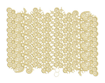Embroidery Design: Lace from the Vault 6 Design 5 7.40w X 9.85h