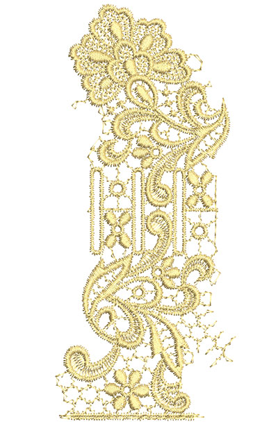 Embroidery Design: Lace from the Vault 8 Design 8 7.3w X 3.16h
