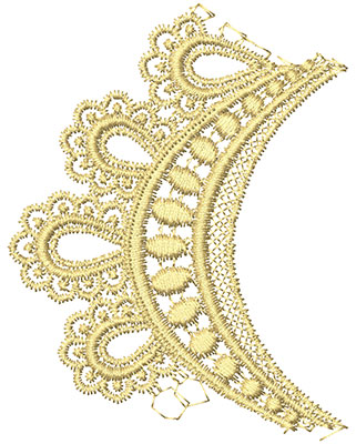 Embroidery Design: Lace from the Vault 9 Design 1 3.05w X 3.91h