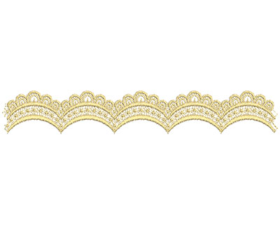 Embroidery Design: Lace from the Vault 10 Design 7 1.73w X 11.00h