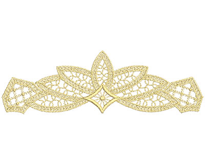 Embroidery Design: Lace from the Vault 15 Design 5 3.02w X 9.61h