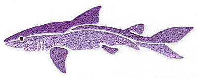 Embroidery Design: Shark large 6.95w X 2.48h