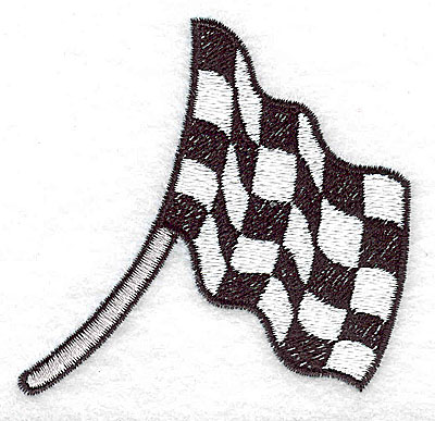 Embroidery Design: Racing flag large 3.17w X 3.03h