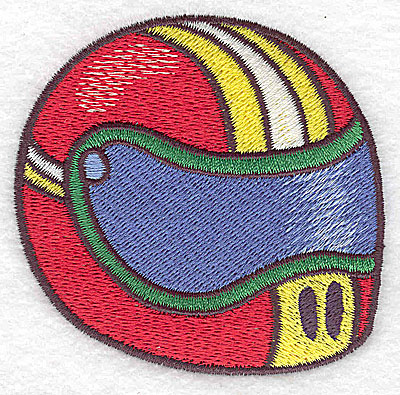 Embroidery Design: Racing helmet large 3.26w X 3.19h