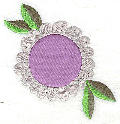Embroidery Design: Flower 5 applique large 3.88w X 3.71h