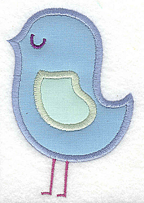 Embroidery Design: Bird with double applique   2.67w X 2.89h