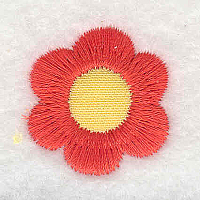 Embroidery Design: Floral bloom applique mini 1.01w X 1.08h