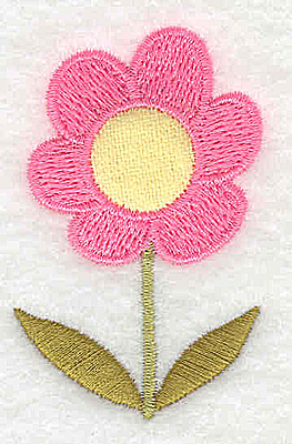 Embroidery Design: Flower 7 applique 1.57w X 2.42h