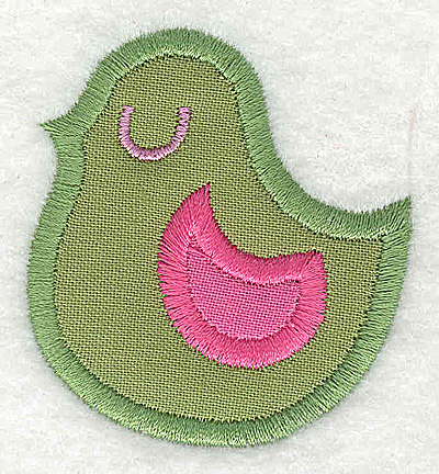 Embroidery Design: Bird double applique small  2.00w X 2.19h