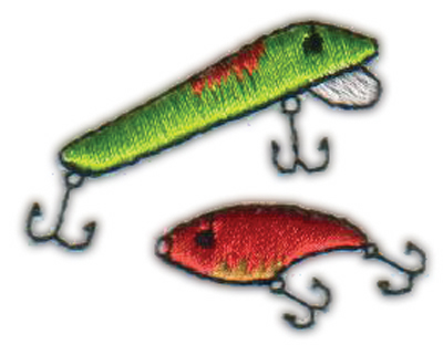 Embroidery Design: Fishing Lures1.68" x 1.31"