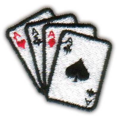 Embroidery Design: Four Aces Spade1.69" x 1.65"