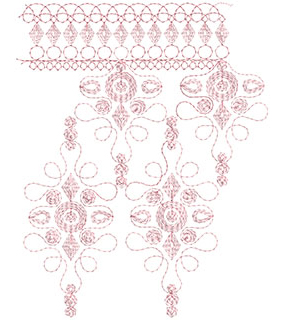 Embroidery Design: Heirloom From The Vault 2 Design 8 7.83w X 9.81h