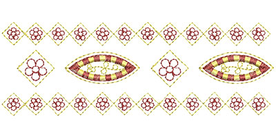 Embroidery Design: Heirloom From The Vault 4 Design 6 2.24w X 6.51h