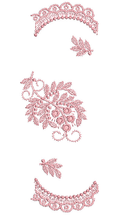 Embroidery Design: Heirloom From The Vault 5 Design 2 7.34w X 2.74h